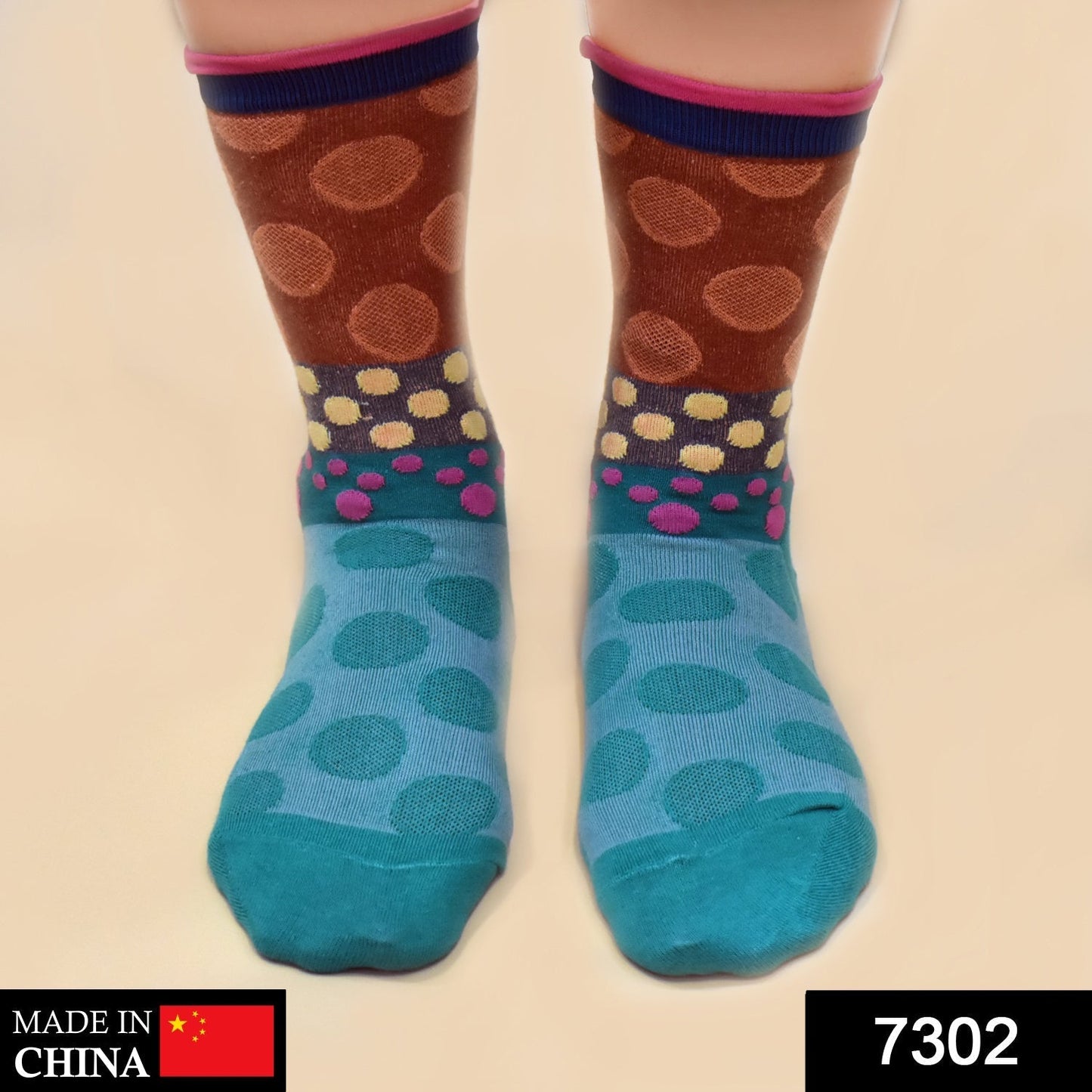 Socks Breathable Thickened Classic Simple Soft Skin Friendly Multicolour Free Size Moq 3