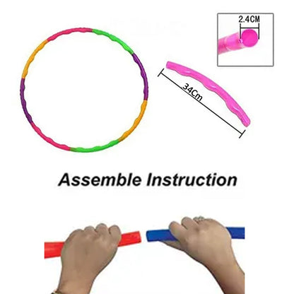 Hoops Hula Interlocking Exercise Ring for Fitness  (8 Pcs)