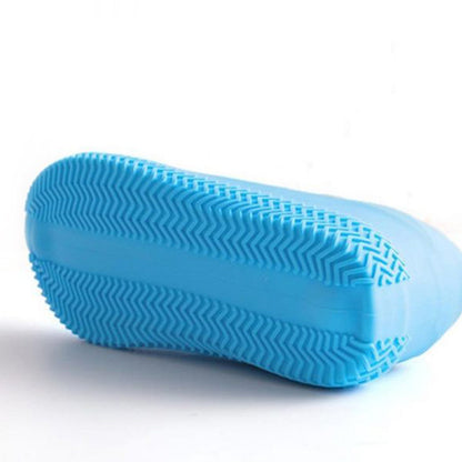 Non-Slip Silicone Rain Anti skid Waterproof Fordable Boot Shoe Cover (Mix Color)